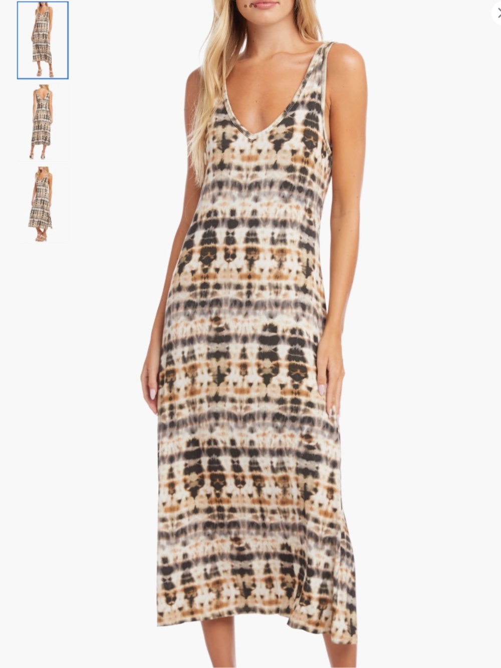 Karen Kane Brigitte Tie Dye Sleeveless Midi Dress, size M - Picture 3 of 14